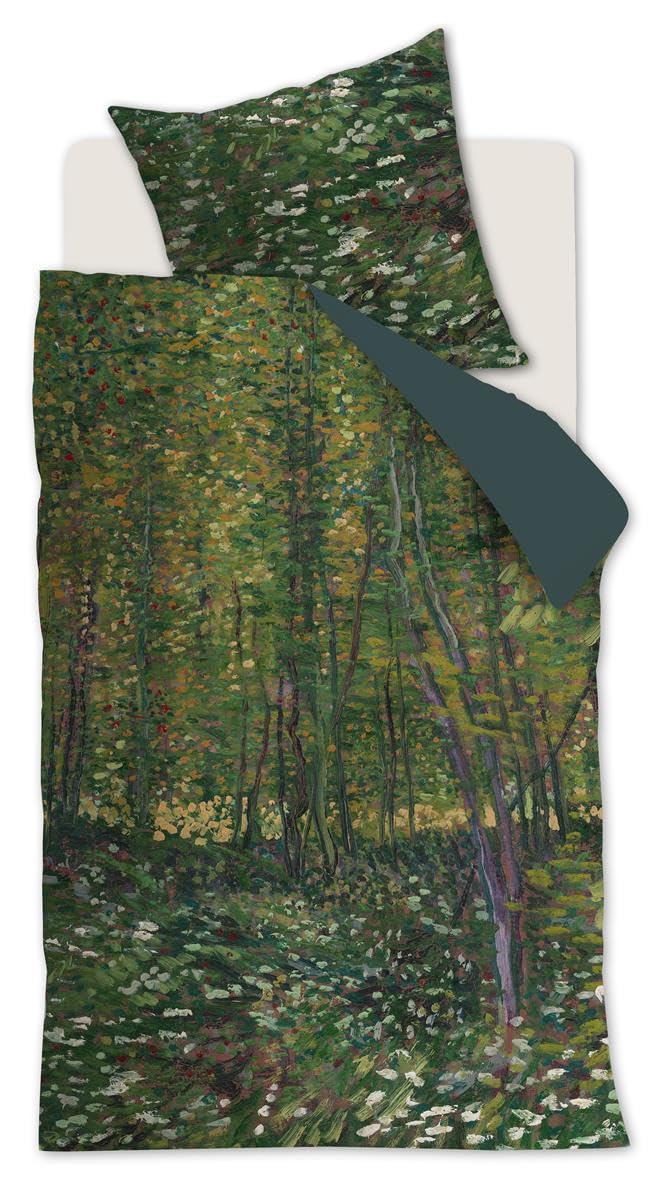 Beddinghouse x Van Gogh Museum zestaw pościeli Trees kolor Zielony obraz