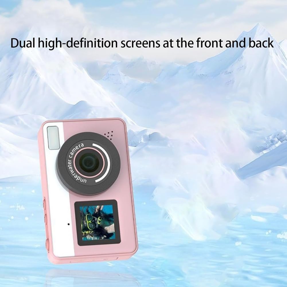 Waterproof Camera, Ergonomic Digital Camera for Underwater Photography and HD Video,Underwater Camera