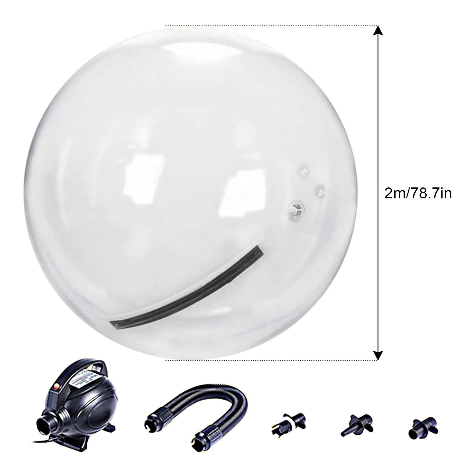 Sfera Passeggiata Acqua Gonfiabile, Palla Gonfiabile Camminare Sull'Acqua, Palla Da Passeggio Sull'Acqua, PVC 0.18mm, 3.5m³/Min, Per Attrezzature Balneari E Di Intrattenimento CustomizedColors-2M