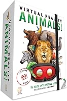 Abacus Brands VR Animals Gift Box: Interactive DK Book, VR Goggles & Scratch Art STEM Kit for Kids 8+