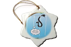 3-inch Snowflake Porcelain Ornament