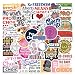 50Pcs Pro Choice Stickers Pack Womens Rights Feminist Protest Sticker Decals for Water Bottle Laptop Skateboard Luggage Car Waterproof Stickers (Pro-Choice)
