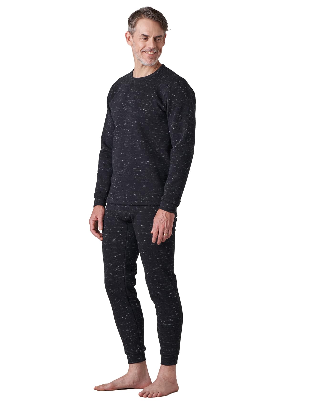 LAPASA Uomo Completo Termico Ultra-Pesante Set Maglia a Maniche Lunghe e Pantaloni Fleece Freddo Estremo M63