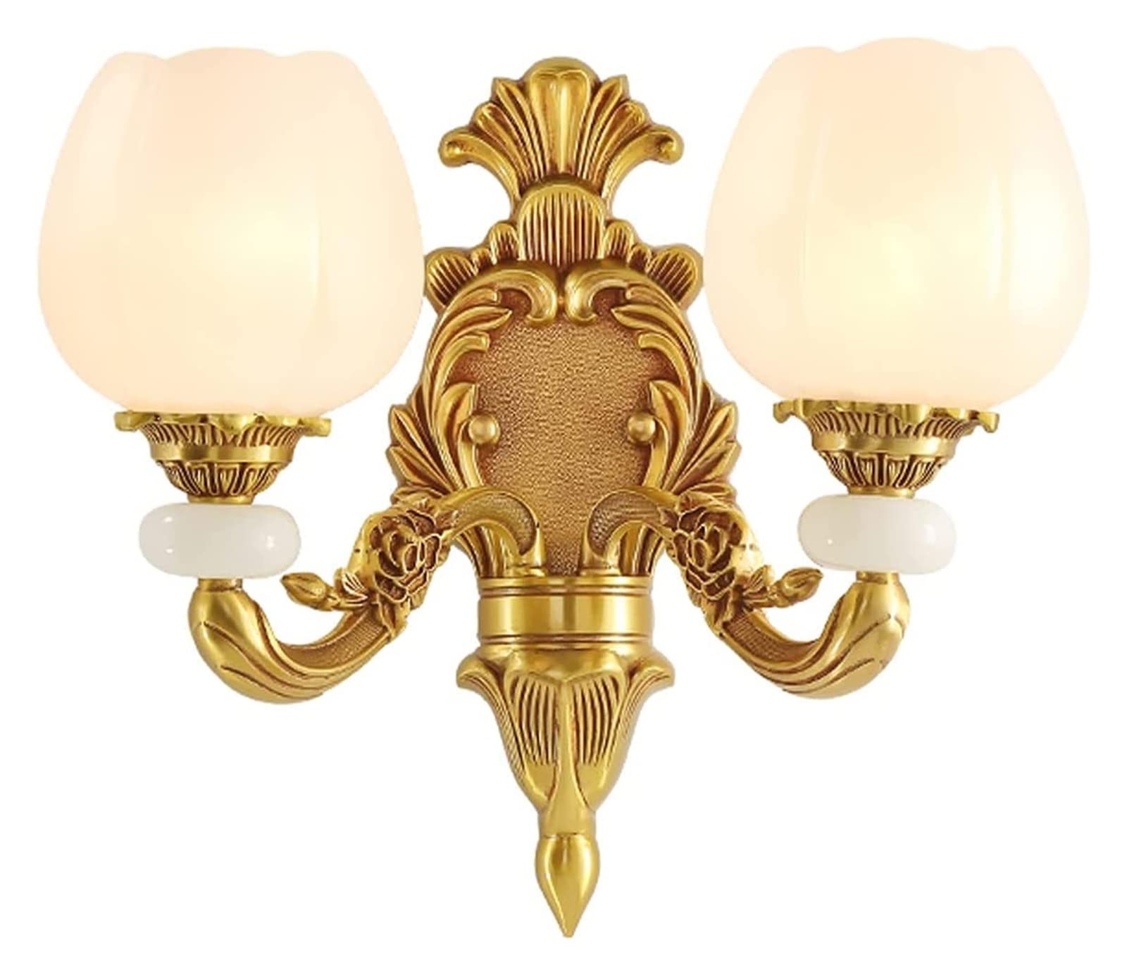 ZTCHSENZT Wall Lamp Light Style Copper Living Room Bedroom Bedside Lamp Retro Marble Corridor Aisle Lamp Wall Light,Gray