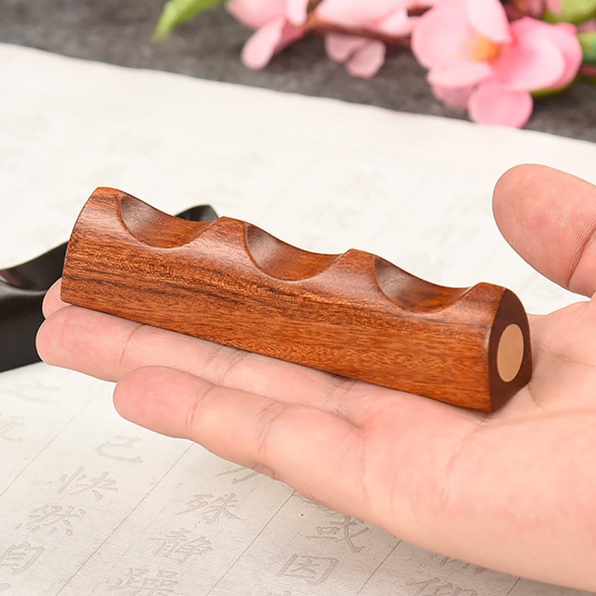 2pcs Chinese Calligraphy Brush Rest Holder for Paint Brushes Multi-Functional Calligraphy Pen Rack Present Desk Decoration