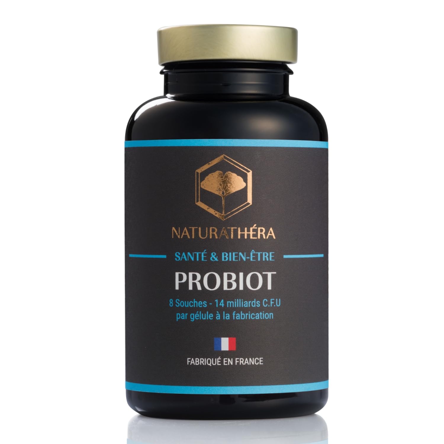 PROBIOT - 14 milliards/gélule - Complément Alimentaire Probiotiques, Digestion & Flore Intestinale - 90 Gélules - Fabriqué en France - Vegan - Sans Additif Allergène OGM