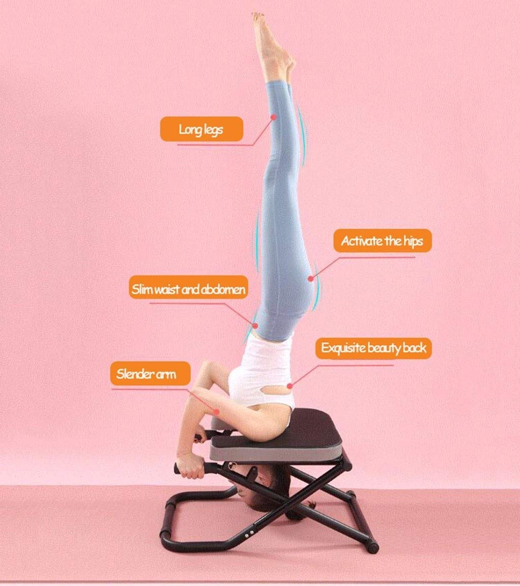 Amazon.co.jp: ヨガ倒立チェア、折り畳み式の倒立スツール、多機能屋内