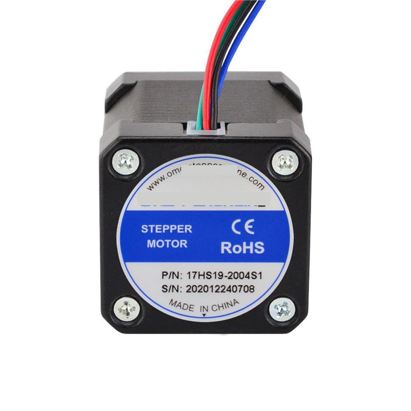 Nema 17 Schrittmotor, 48 mm, 59 Ncm, 42, 2 A, 1 m Kabel, 4 Kabel (17HS19-2004S1 x 1 Stück)