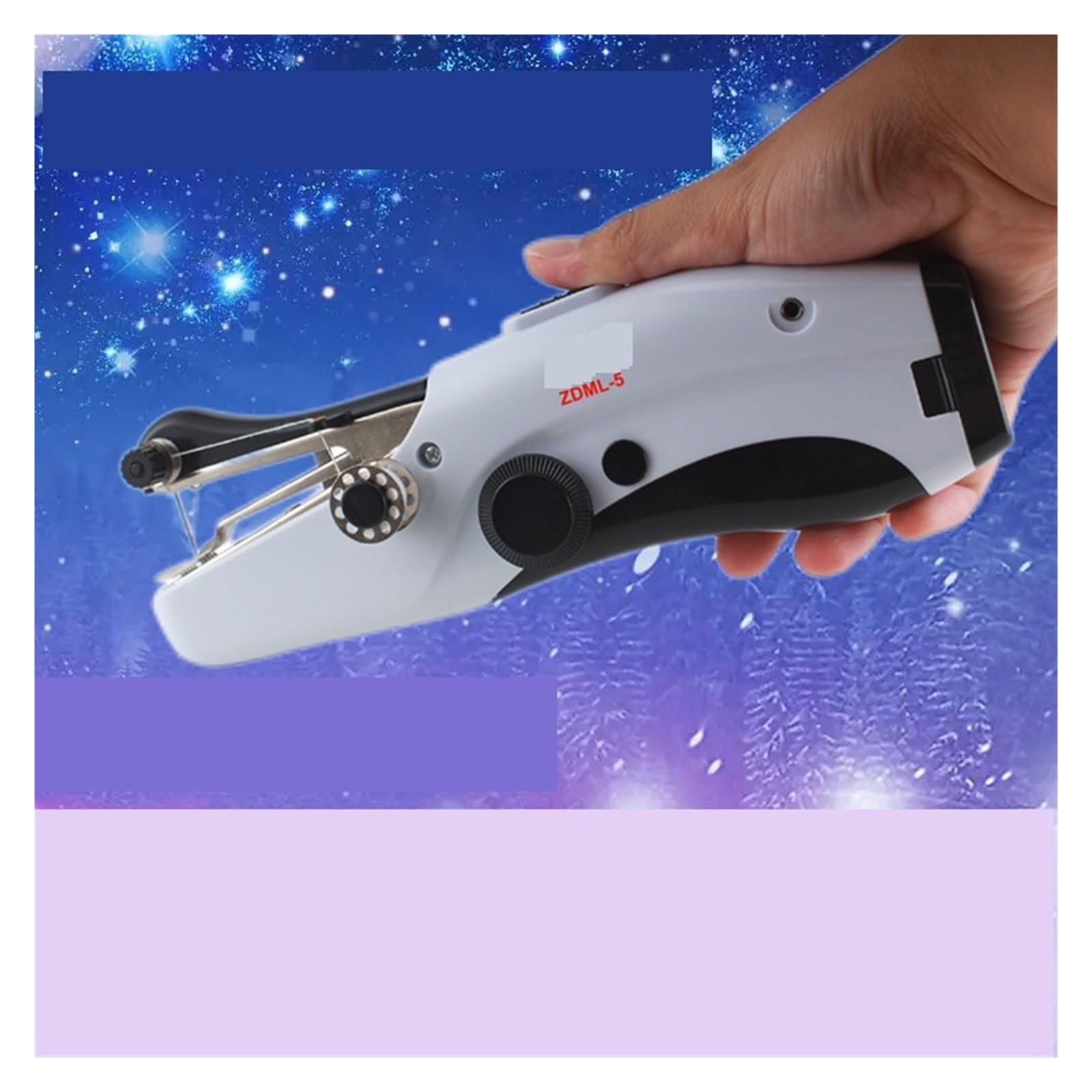 Máquina de Coser eléctrica pequeña portátil automática para el hogar, Micro Sastre Mini Potente, silenciosa y Estable.,Automatic+Plug+Sewing Kit