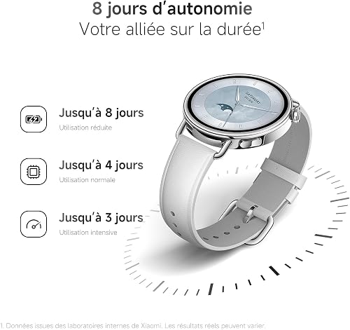 XIAOMI Watch S4 41 mm, Montre connectée 32 g, HyperOS 3, Sable - 4