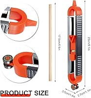 Vista 7 de Medidor de contorno preciso ajustable con cerradura y lápiz para carpintería, copia de construcción, duplicador de forma irregular, medición