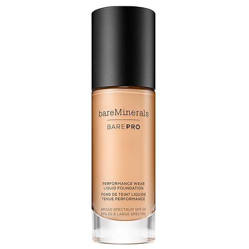Vista 109 de bareMinerals Barepro Performance Wear - Base líquida SPF 20, maquillaje transpirable para cara, cobertura completa, uso 24 horas, acabado mate