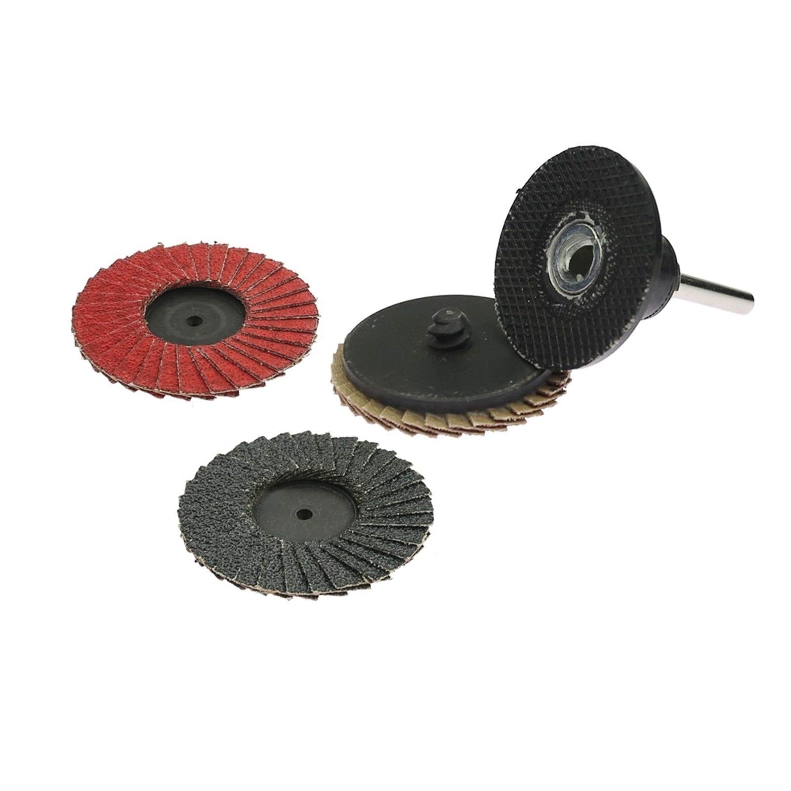 BDAYEK Flap discs 1pc 2inch Ceramic Sanding Disc Zirconia Flap Grinding Wheel for Metal(Red,P120)