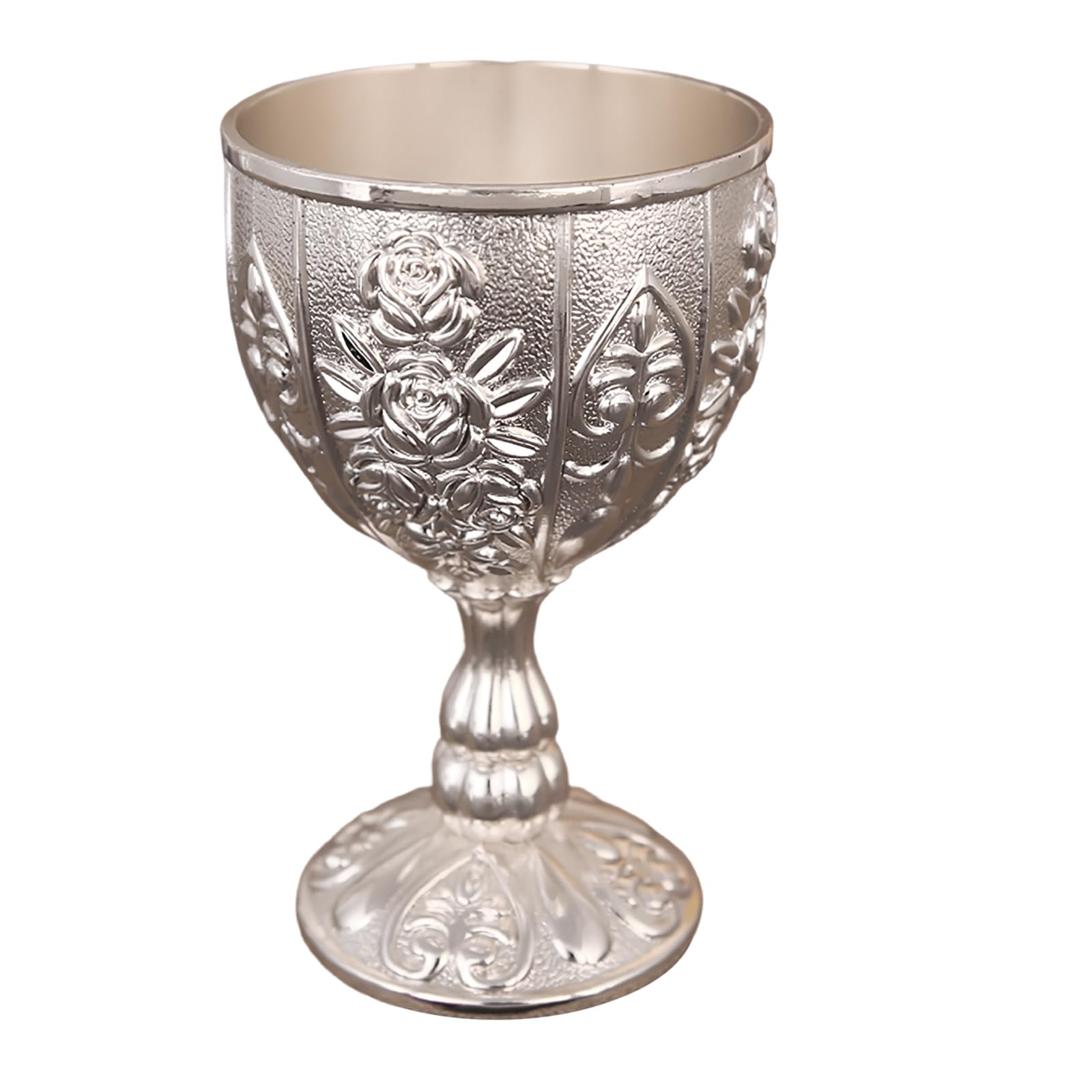 Elnwnnkc Ornamental Metal Drinking Vessel with Comfortable Grip Engraved Wine Goblet for Cocktails Whiskeys Metal Wine Drinking Cup