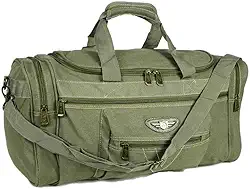 Mala Viagem Bolsa Lona Resistente Grande com alça (Verde)