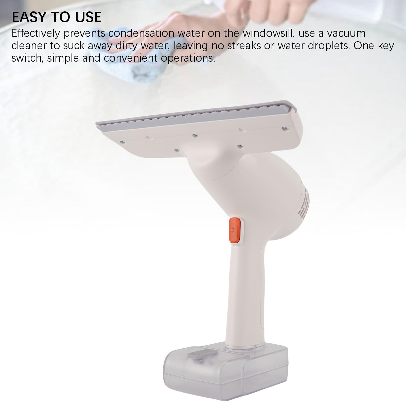 Pulitore Elettrico per Vetri Senza Fili, Squeegee a Batteria per