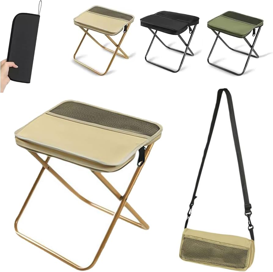 折りたたみ式アウトドアチェア 黒 ベージュ 折りたたみ椅子 アウトドア チェア キャンプ 椅子 キャンプチェア