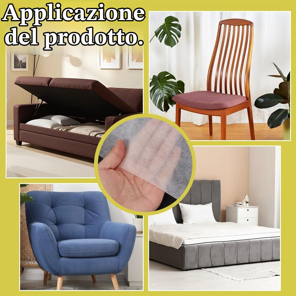 BENECREAT Sostituzione Del Tessuto Antipolvere per Tappezzeria Cambric Da 4.6 m, Tessuto Non Tessuto Bianco per Mobili, 1.6 m, Divani, Poltrone Reclinabili, Sedie, Riparazione Divani