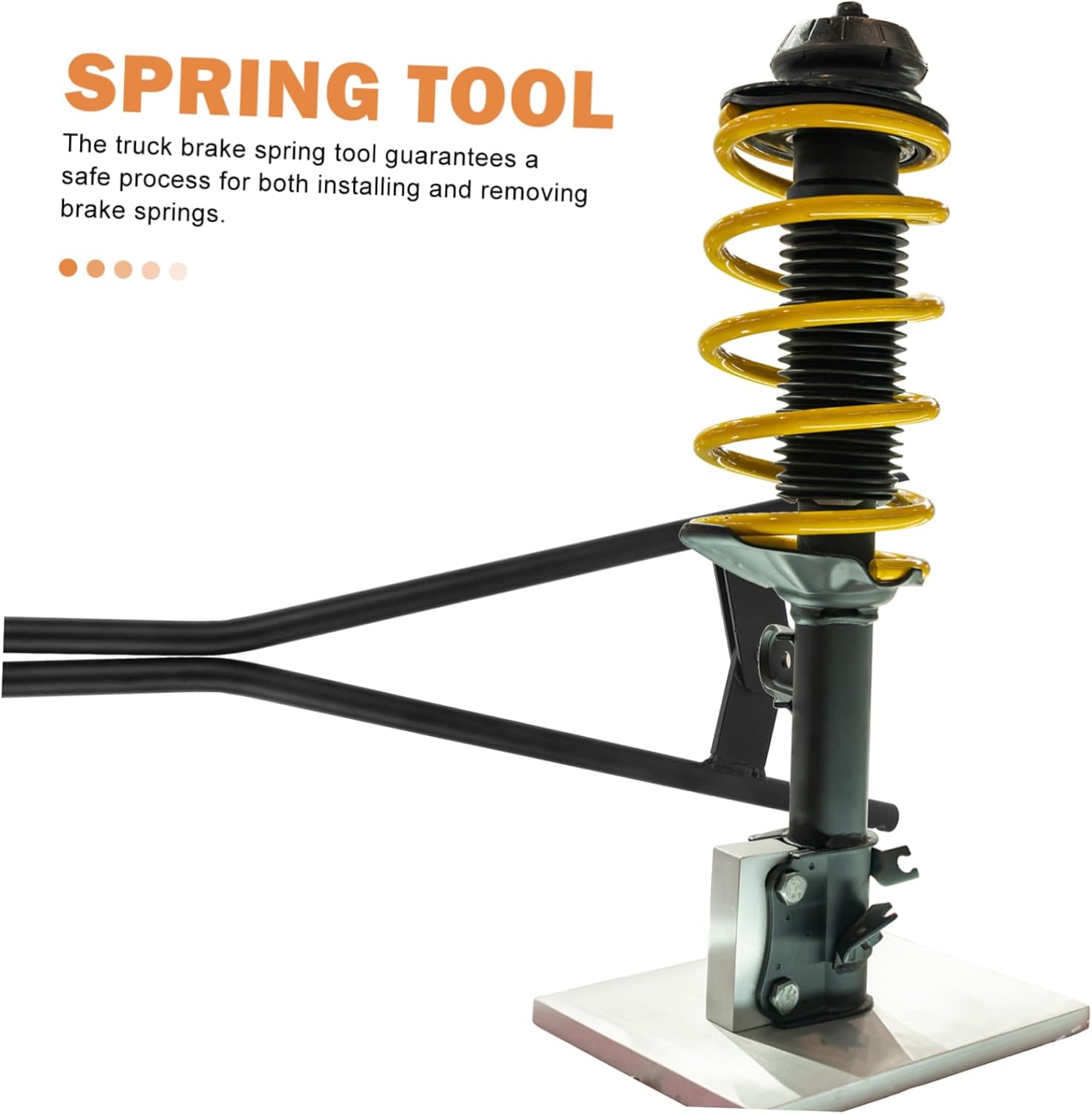 Mobestech Heavy-Duty Truck Brake Spring Tool Brake Anchor Pin Installer for Spring Installation Removal