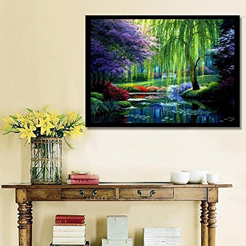 Fipart Diy Diamond Painting Cross Stitch Craft Kit. Wall Stickers For Living Room Decoration.landscape(16X12Inch/40X30Cm) #TOP2