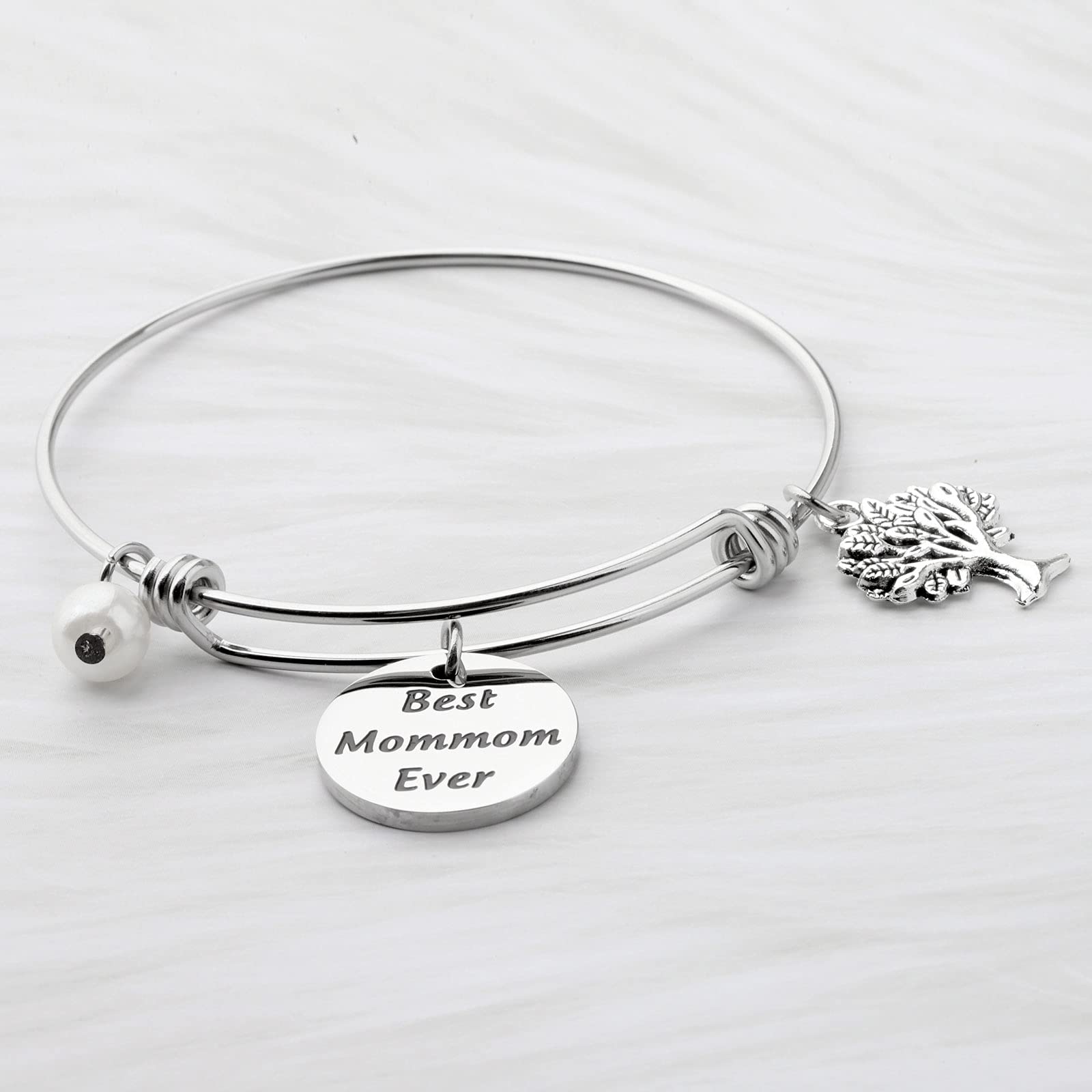 CENWA MomMom Birthday Gift Bracelet - MomMom Jewelry 'Best Mom Ever'
