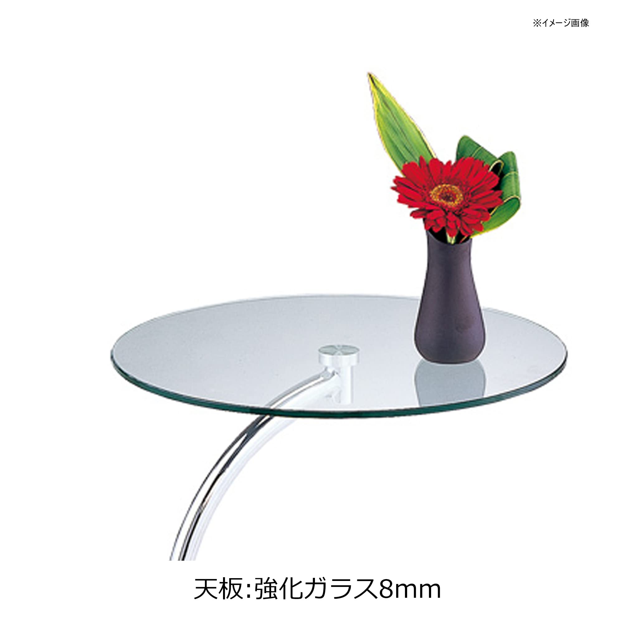 Amazon｜あずま工芸 TOCOM サイドテーブル 8mm厚強化ガラス天板 クリア