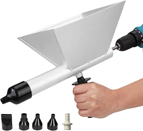 Miniatura 4 de Pistolas eléctricas de mortero de cemento, máquina de lechada de mortero eléctrica portátil con 5 boquillas, máquina de lechada de cemento,