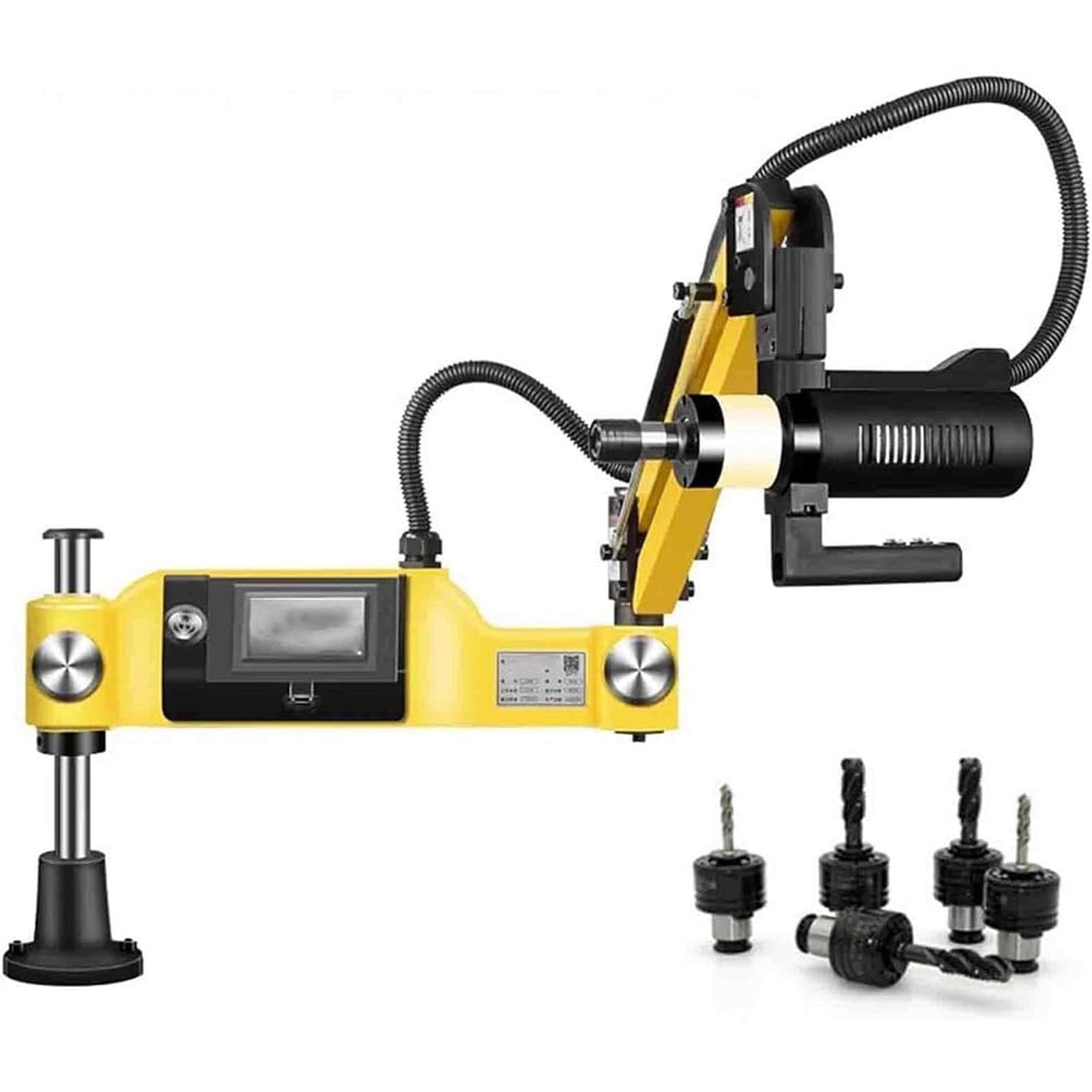 Roscadora eléctrica, Brazo roscador eléctrico de 312 RPM, Brazo roscador Flexible de 1000 mm, roscadora neumática Vertical, Perforadora, Pantalla táctil Inteligente, 8 Pinzas (M3-M16)