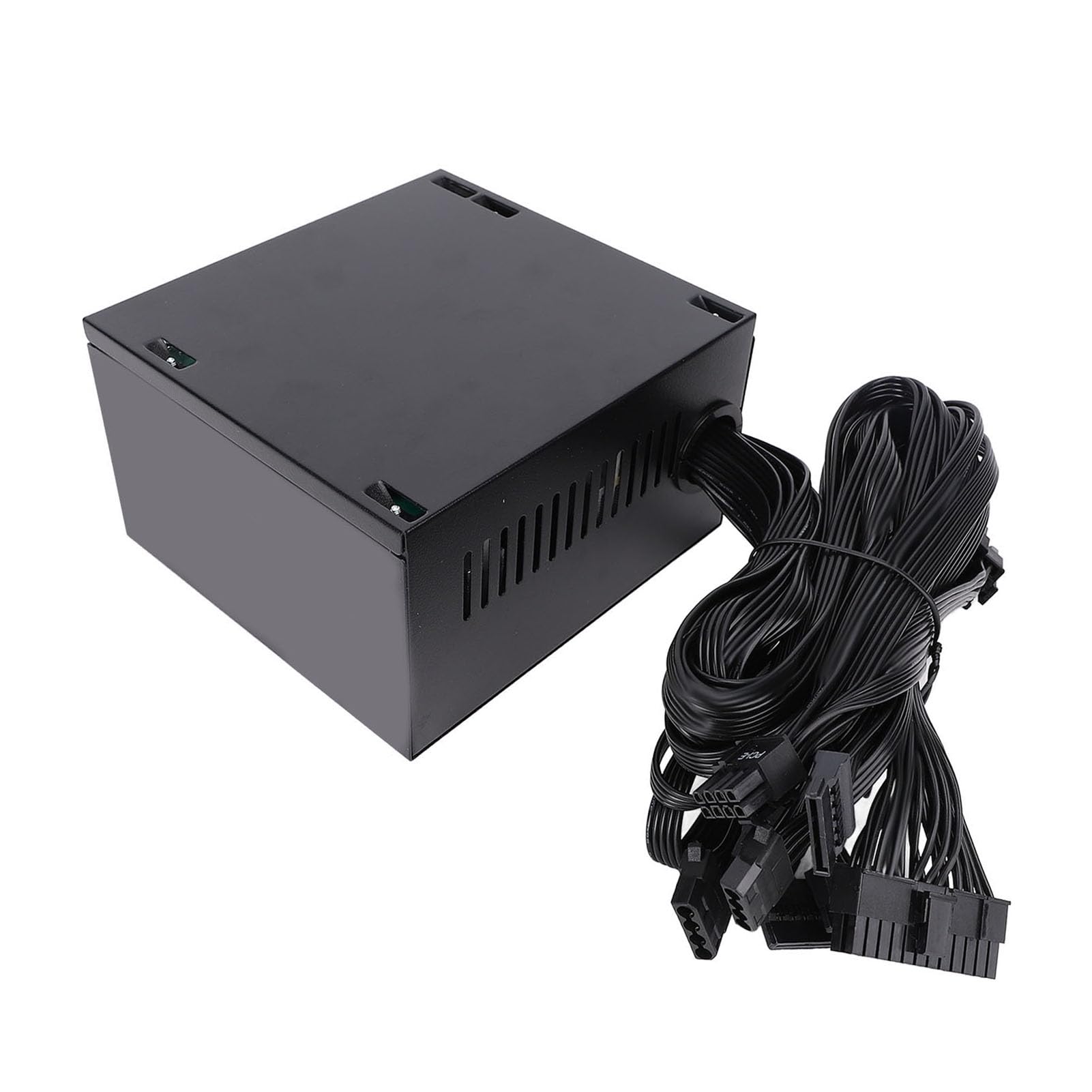 Jectse Fuente de Alimentación de Alta Potencia de 600w, Riel único de 12v, Fuente de Alimentación para Caja de Escritorio, Admite Plataformas de Doble Núcleo y Es Compatible con los