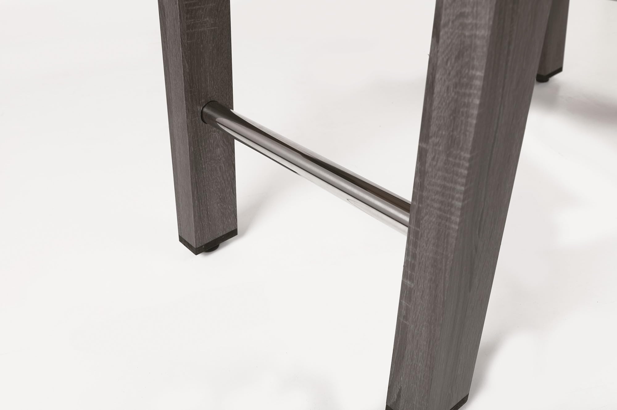 GARLANDO Calciobalilla F-2, rovere grigio, solido ed elegante, Mobile in MDF, 2 palline bianco-nere effetto pallone in dotazione. Disponibile con aste uscenti o telescopiche.