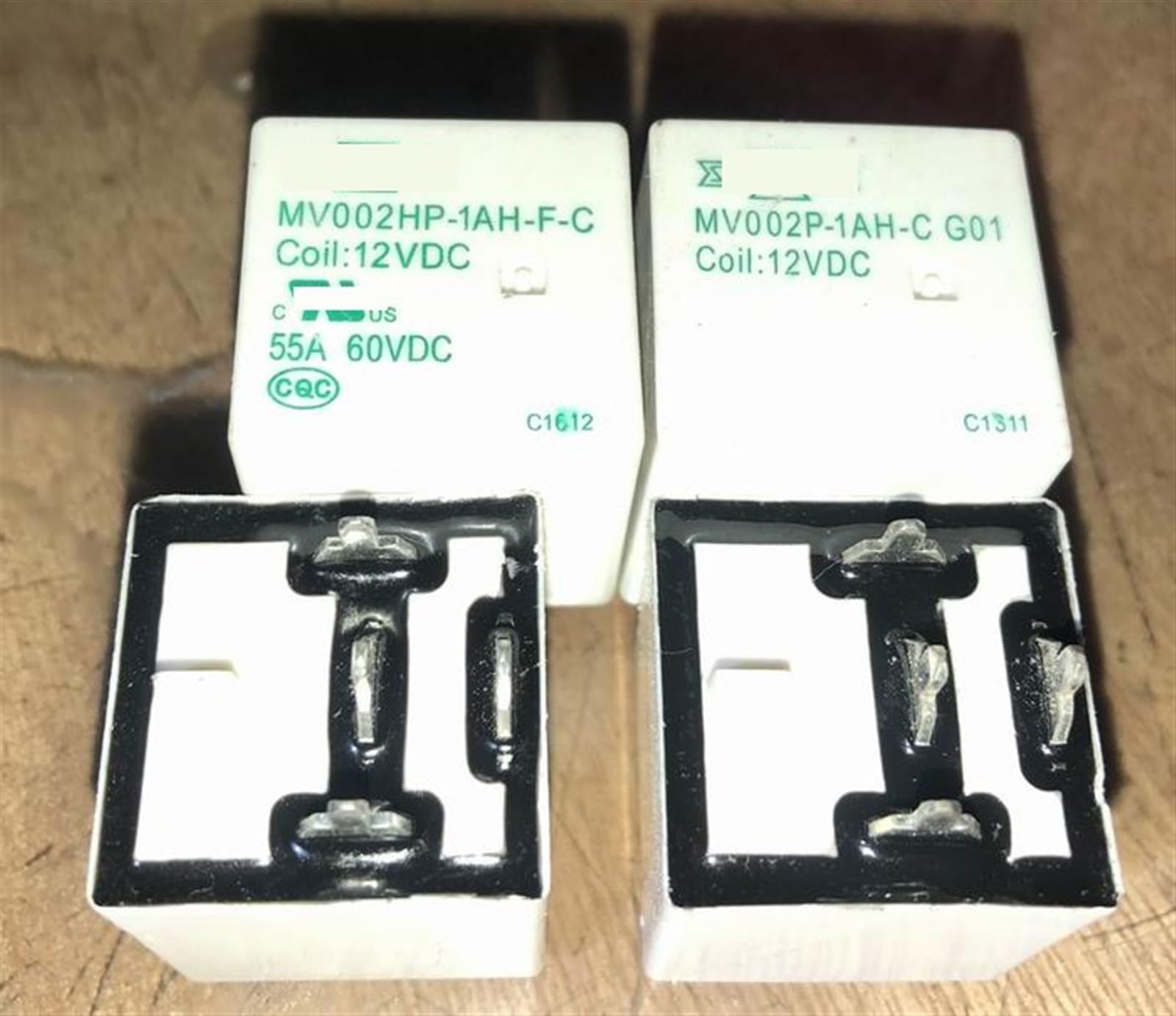 MV002HP-1AH-C 48VDC MV002P-1AH-C 12VDC/24VDC MV002HP-1AH-FC 12VDC Relé 4 pines 1 Uds (Size : MV002HP-1AH-F-C 12V)