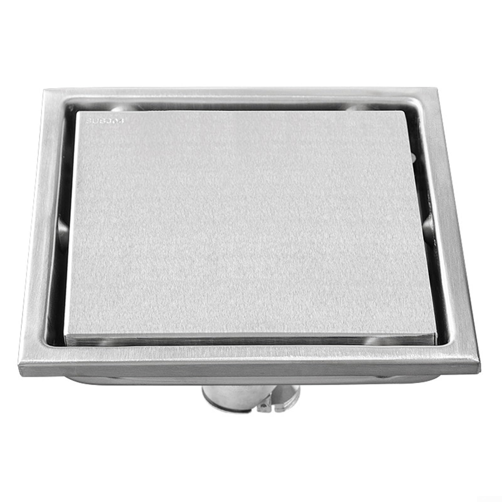Siphon de sol de douche en acier inoxydable tuyau d'égout salle de bain 150mm
