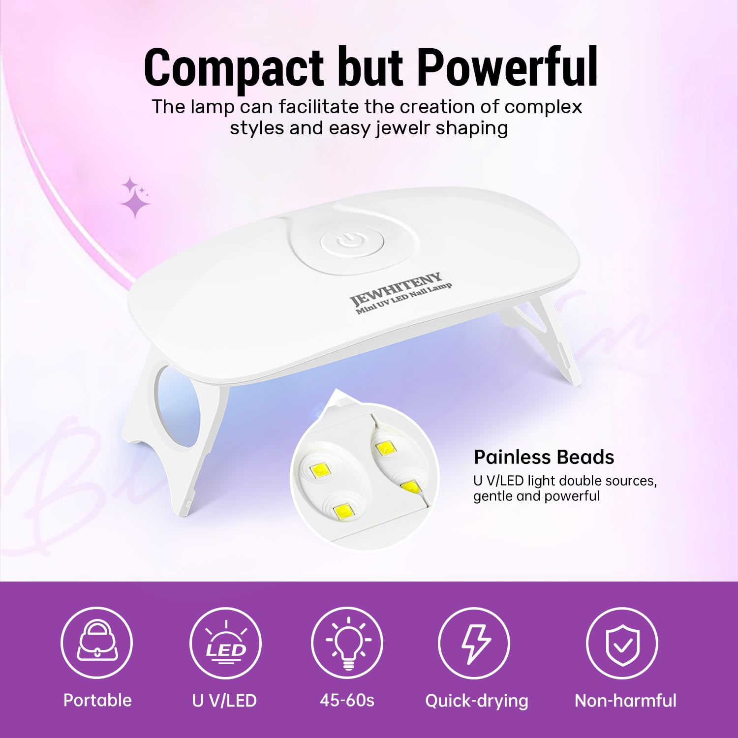 JEWHITENY Poly Nail Gel Kit for Nail Extensions and DIY Nail Art