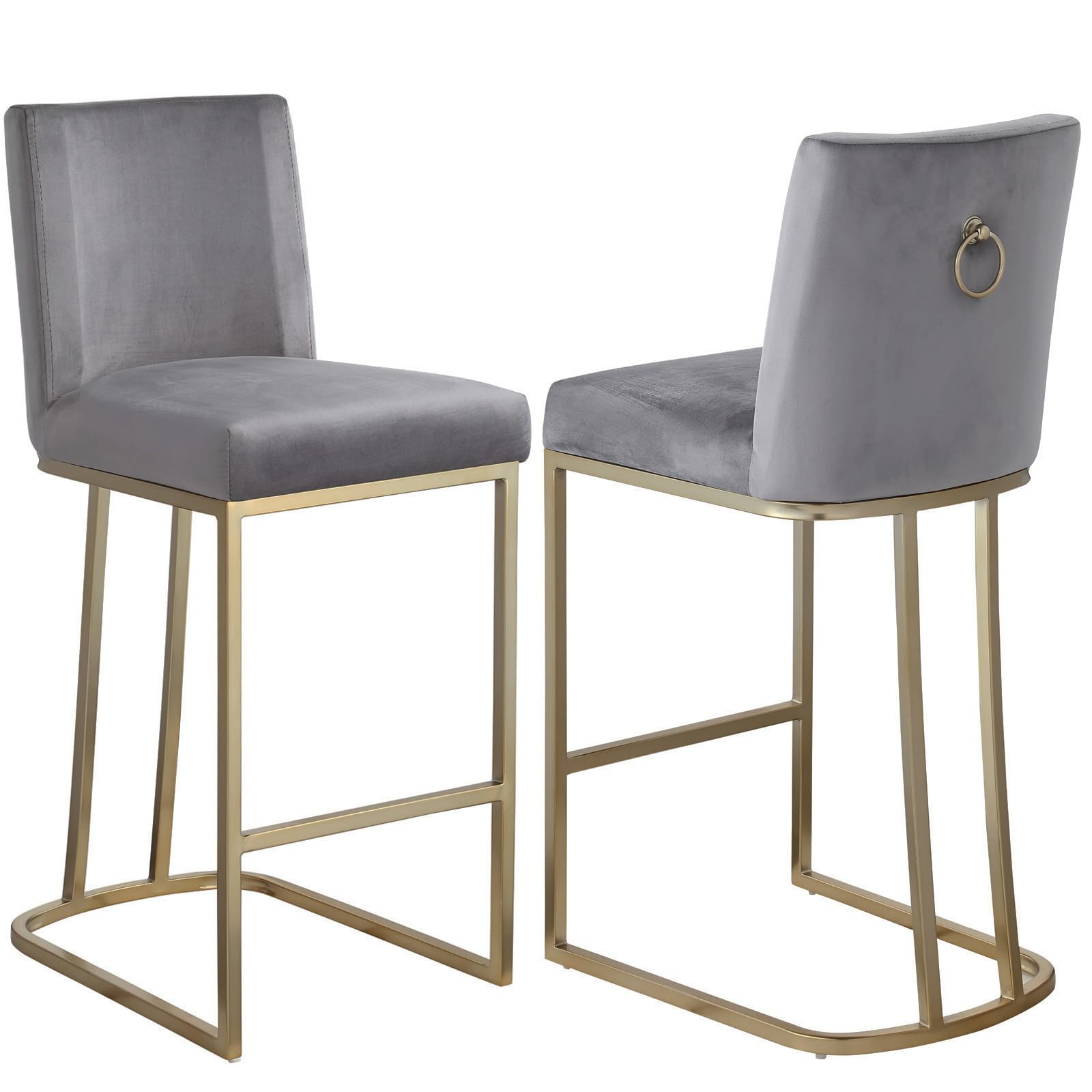 FDFK Counter Height Bar Stools with Back Set of 2 for Kitchen Island 26