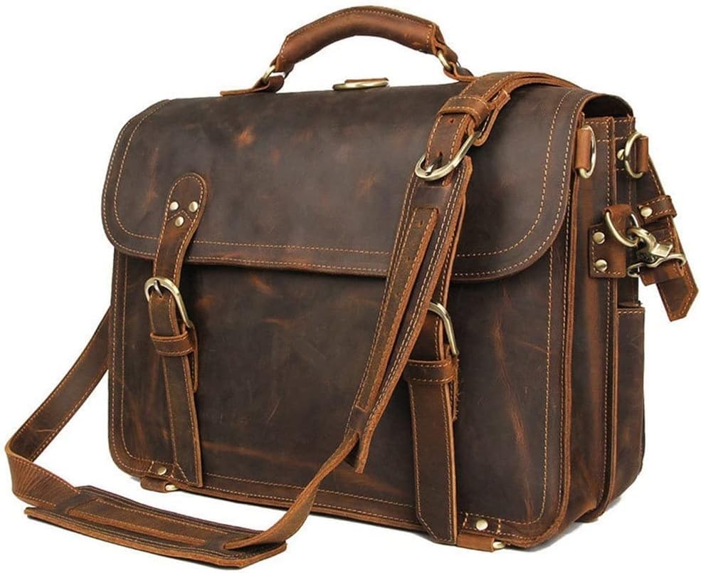 Large Capacity Handbag Multifunctional Backpack Retro Travel Backpack Messenger Bag3