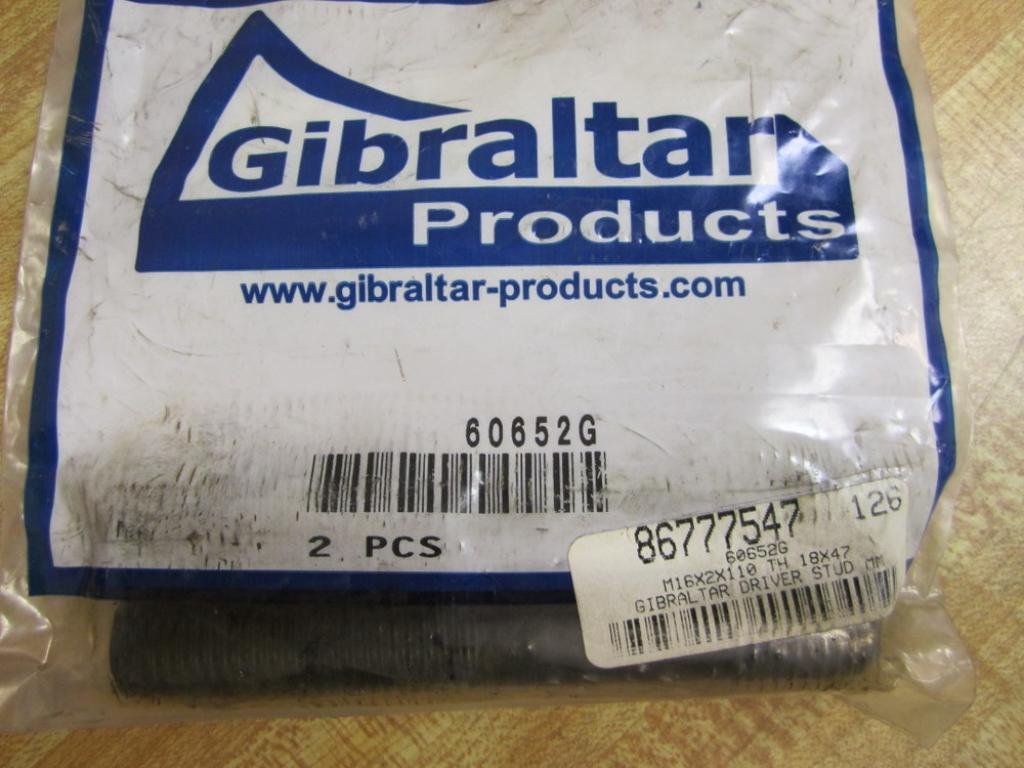 GIBRALTER60652G Pack of 2 M16X2X110 Driver Stud