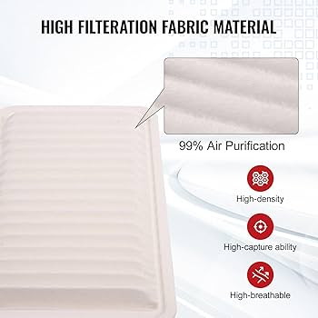 Bapmic 17801-20040 Engine Air Filter for Toyota Camry