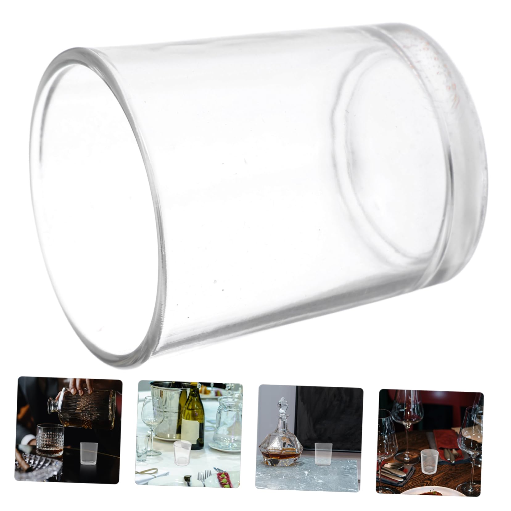 Anneome 12pezzi Da Bere in Vetro Trasparente Piccoli Bicchieri Da Vino Per Feste Per Degustazione Vino Bianco Per e Cocktail