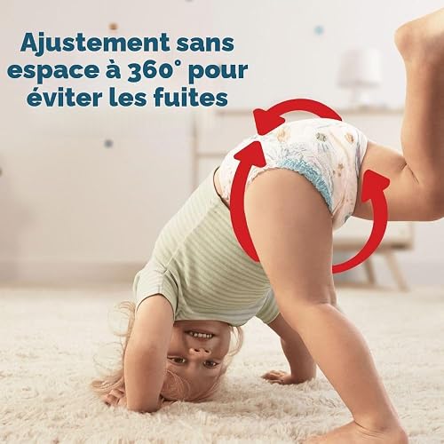 Pampers Baby-Dry Nappy Pants Size 9, 108 Nappies, 19kg+, Monthly Pack, 360° Fit to Help Prevent Gaps and Leaks - 3