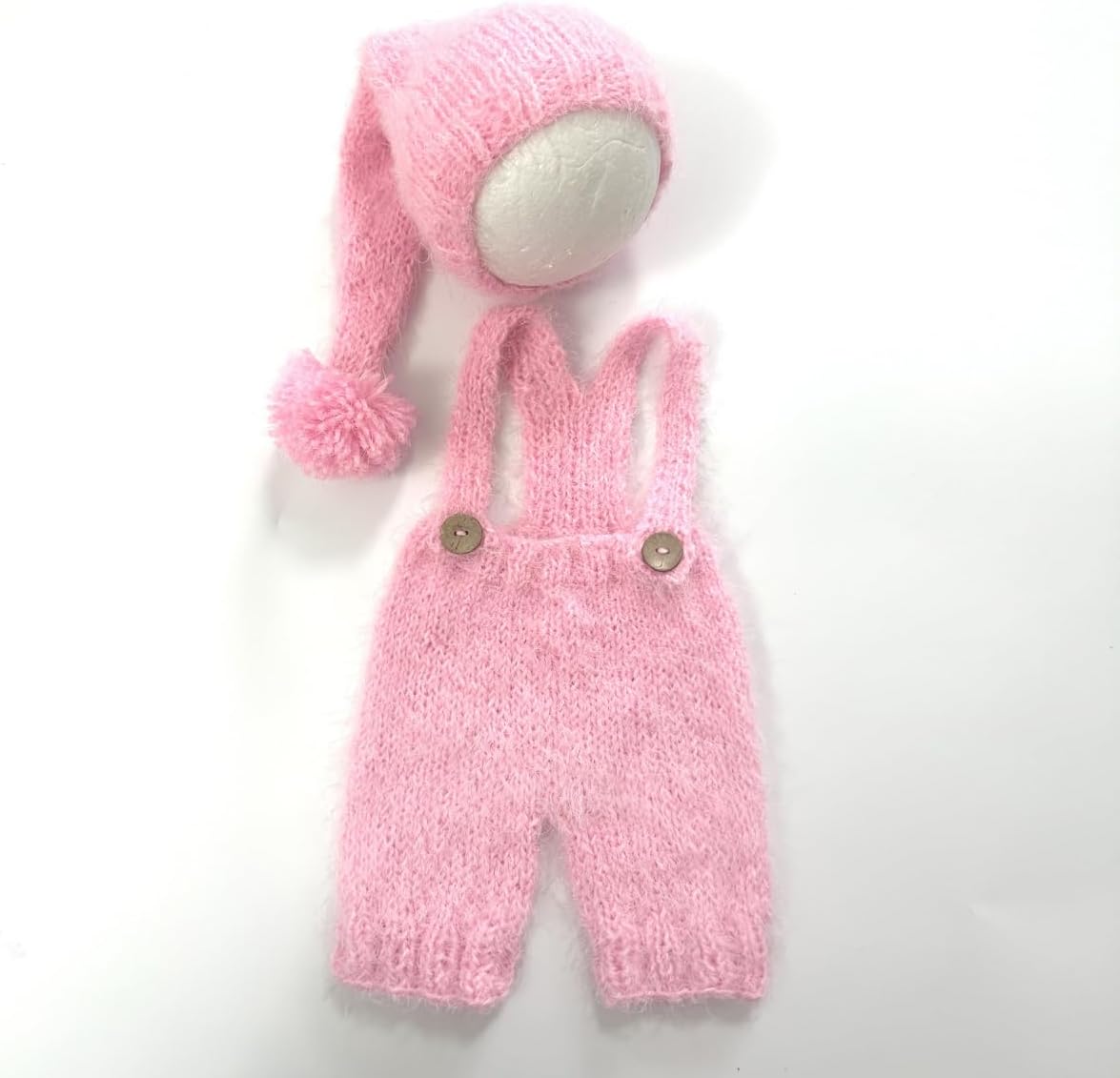 Newborn Baby Photography Props Outfits Cute Hat Pants Set Infant Baby Boy Girl Photoshoot Props Costume Set - Image 2