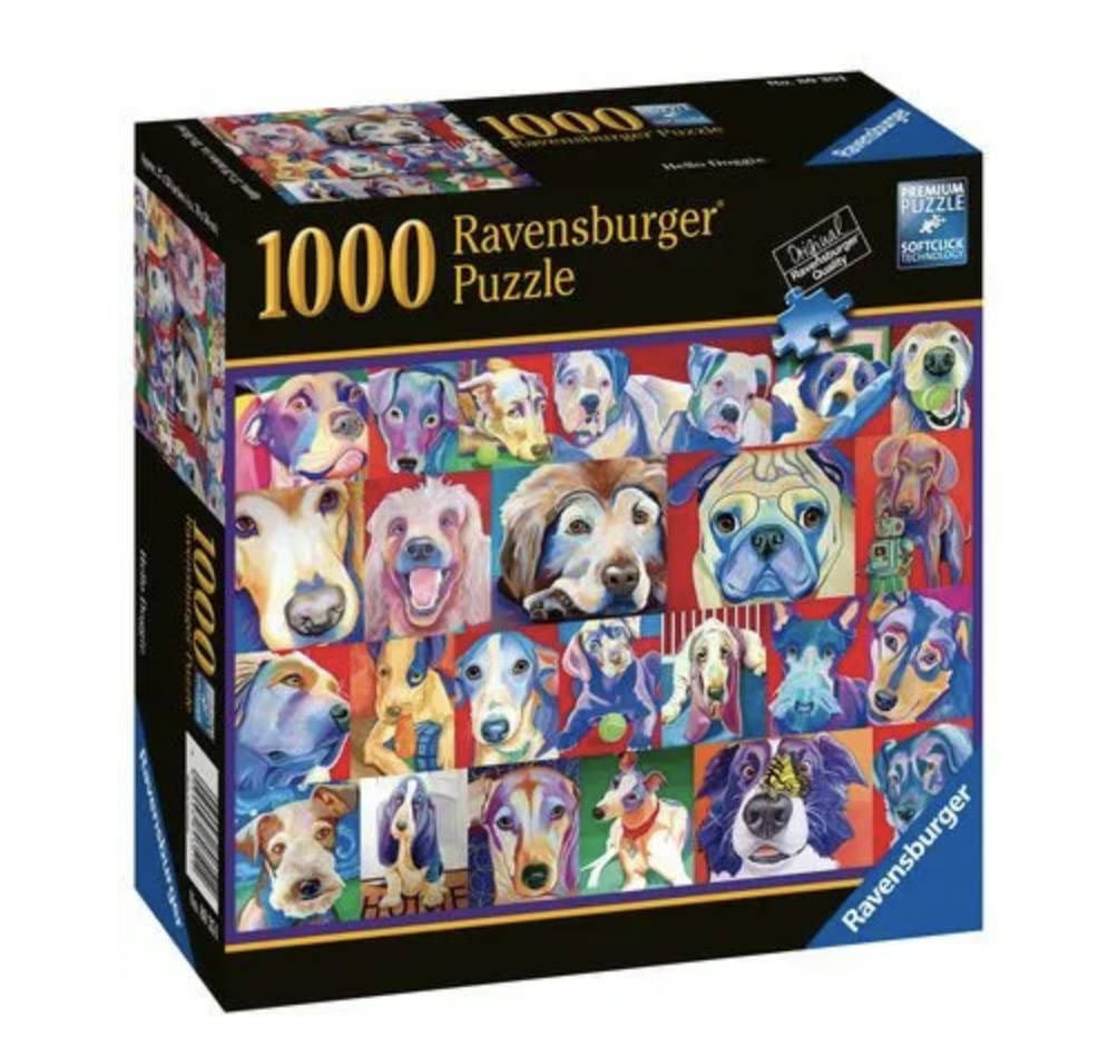 Ravensburger Hello Doggie 1000 Piece Large Format Jigsaw Puzzle for Adults -80351- Unique - Image 2