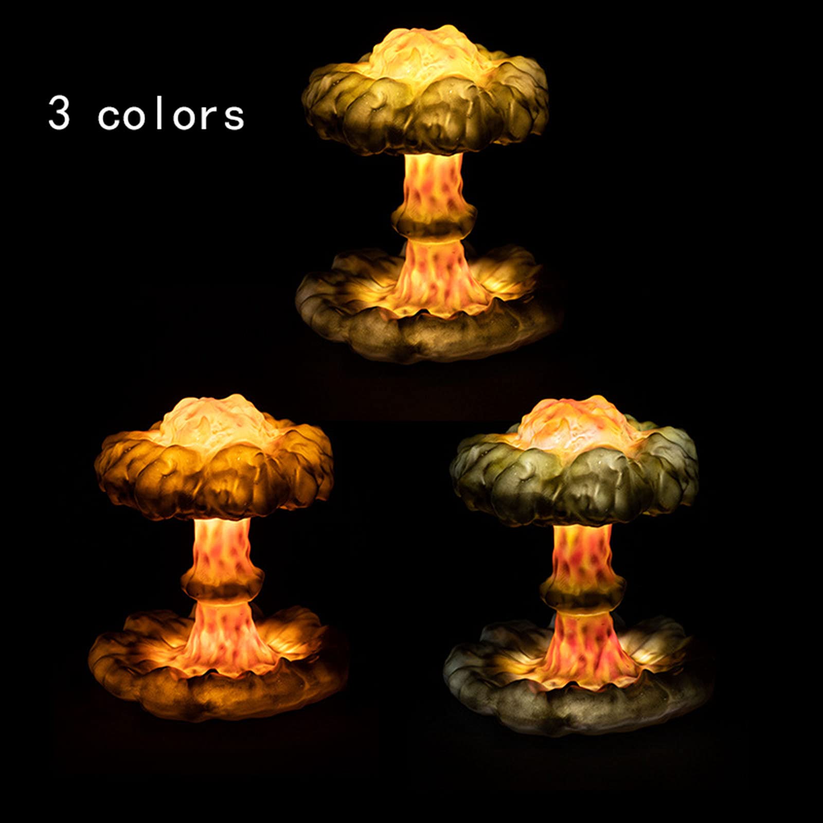 Amazon.co.jp : WKAUKGJH 火山ランプ、3Dキノコランプ、原子力爆発原爆