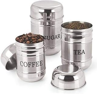 Kuber Industries Stainless Steel Container- 500Ml,300Ml,200 Ml, 3 Pieces, Silver, Standard (CTKTC038138)
