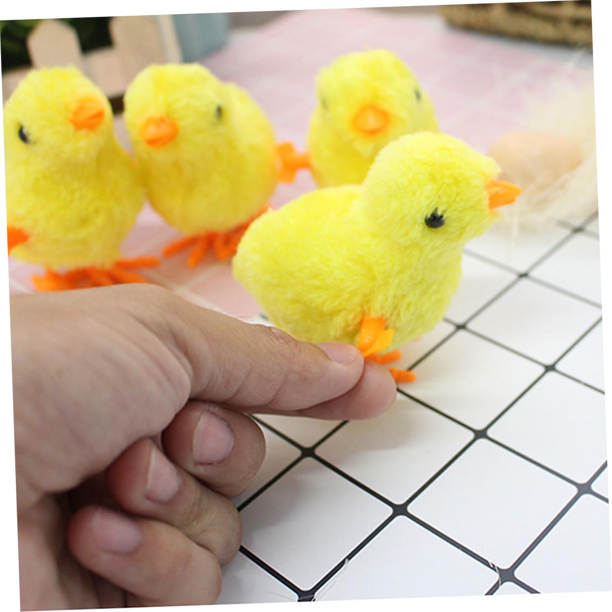12piezas Juguetes de Cuerda Pollito de Cuerda Juguete para Bebés Mecanismo de Relojería de Pollo de Divertido