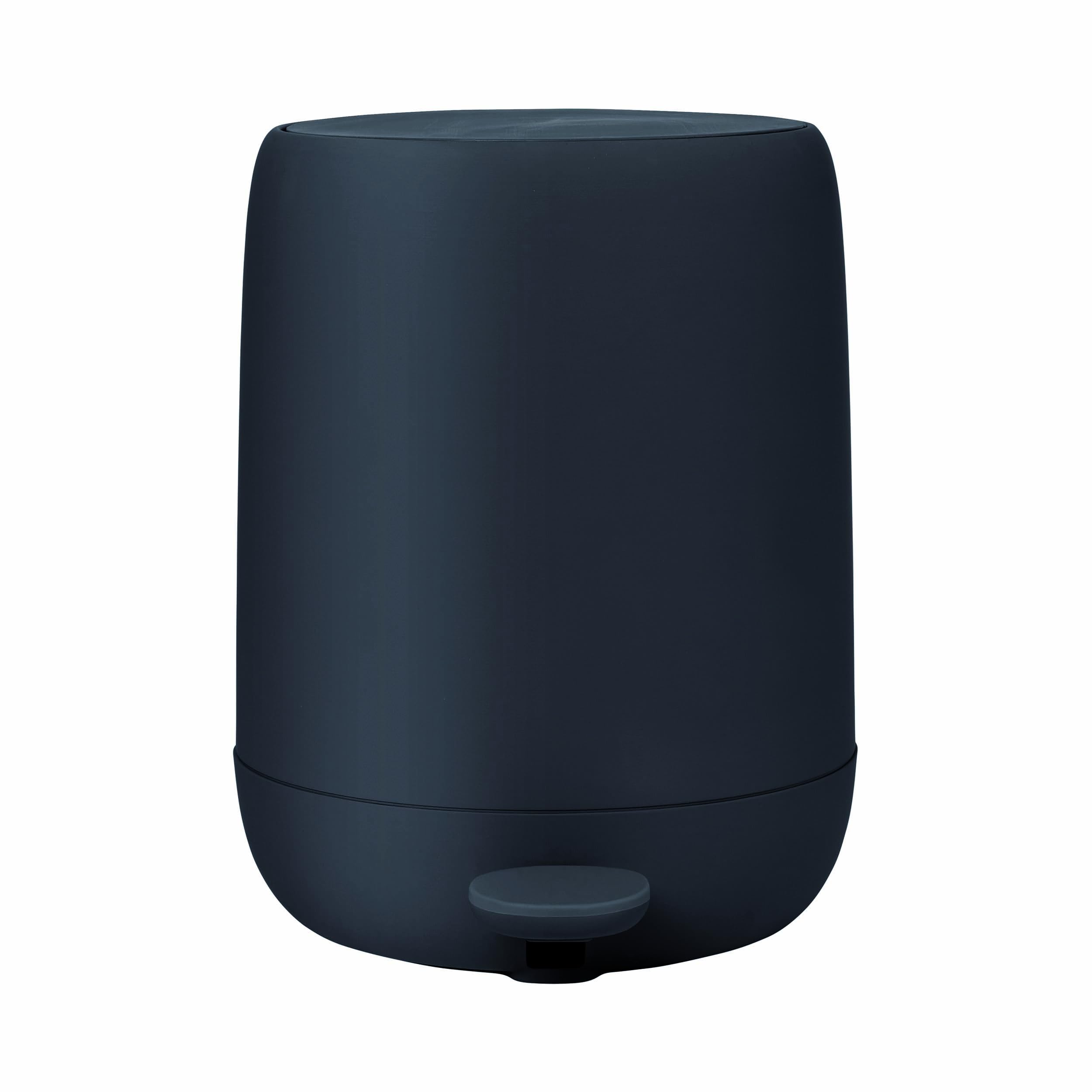 blomus - Secchio a pedale in plastica/silicone, magnete, capacità 5 l, coperchio soft close, secchio estraibile, soft touch, esclusivo accessorio da bagno (altezza x larghezza x profondità): 30,5 x 28