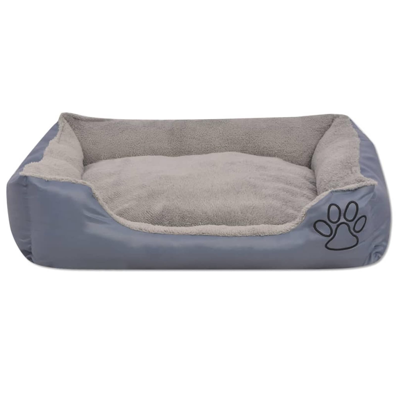 ShGaxin Cama para Perro con cojín Acolchado Talla L Gris, Colchon Perro, Cuna Perro, Cama Mascota, Dog Bed, Cama para Perros Y Gatos