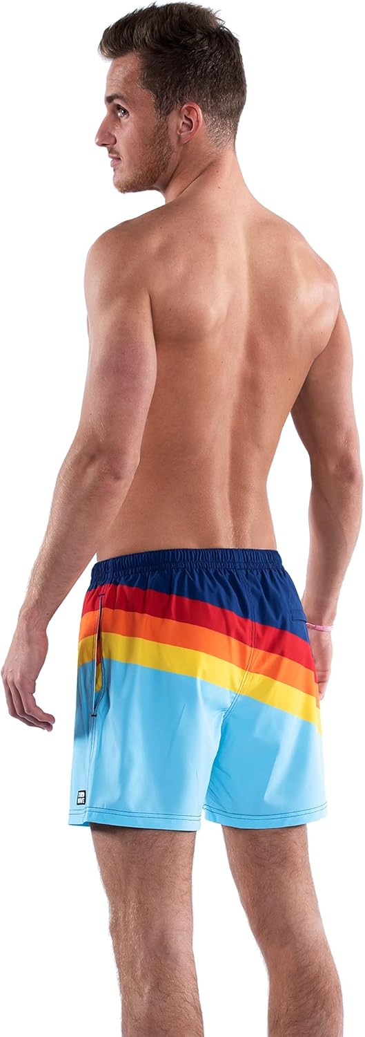 Third Wave Swim Trunks with Compression Liner - Men's Premium 5 Inch Inseam Quick Dry Swim Shorts for Beach and Swimming - Image 5