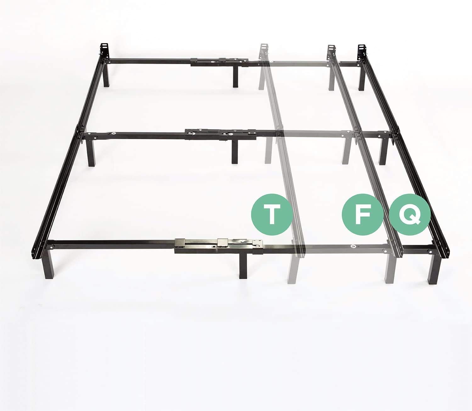 Zinus Michelle Compack Adjustable Bed Frame for Box Spring and Mattress - Double - Queen Size