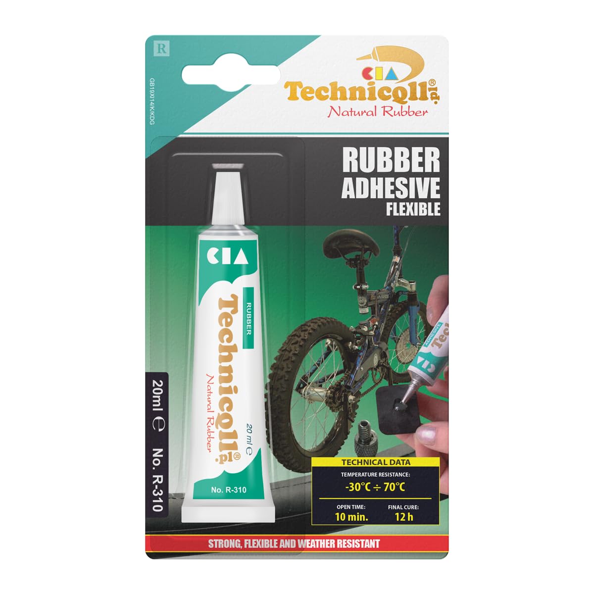 Technicqll Very Strong Adhesive Glue for Rubber Inner Tubes Hoses 20Ml