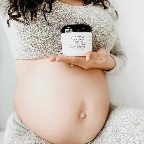 Miniatura 8 de Zoey Naturals - Mantequilla corporal de vainilla y pomelo, 4 onzas con manteca de karité nutritiva y aceite de coco, vegana sin parabenos, fabricada